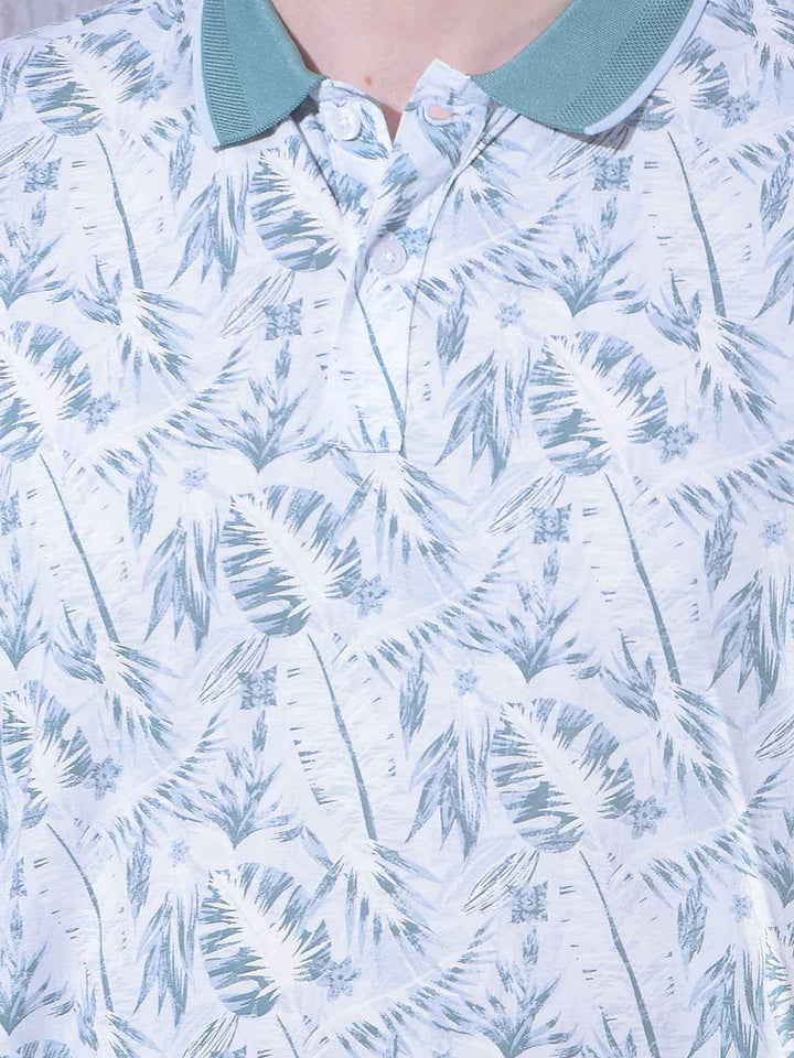 Green Floral Print T-Shirt