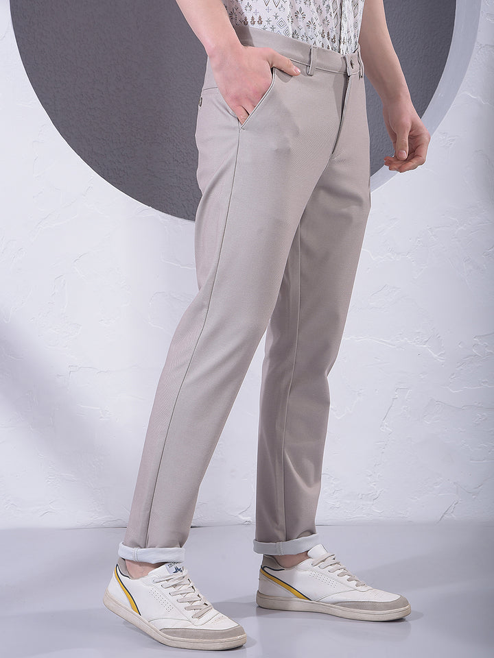 Comfort Beige Knitted Trousers
