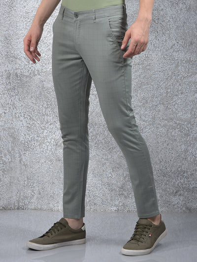 Beige Printed Trousers-Men Trousers-Crimsoune Club