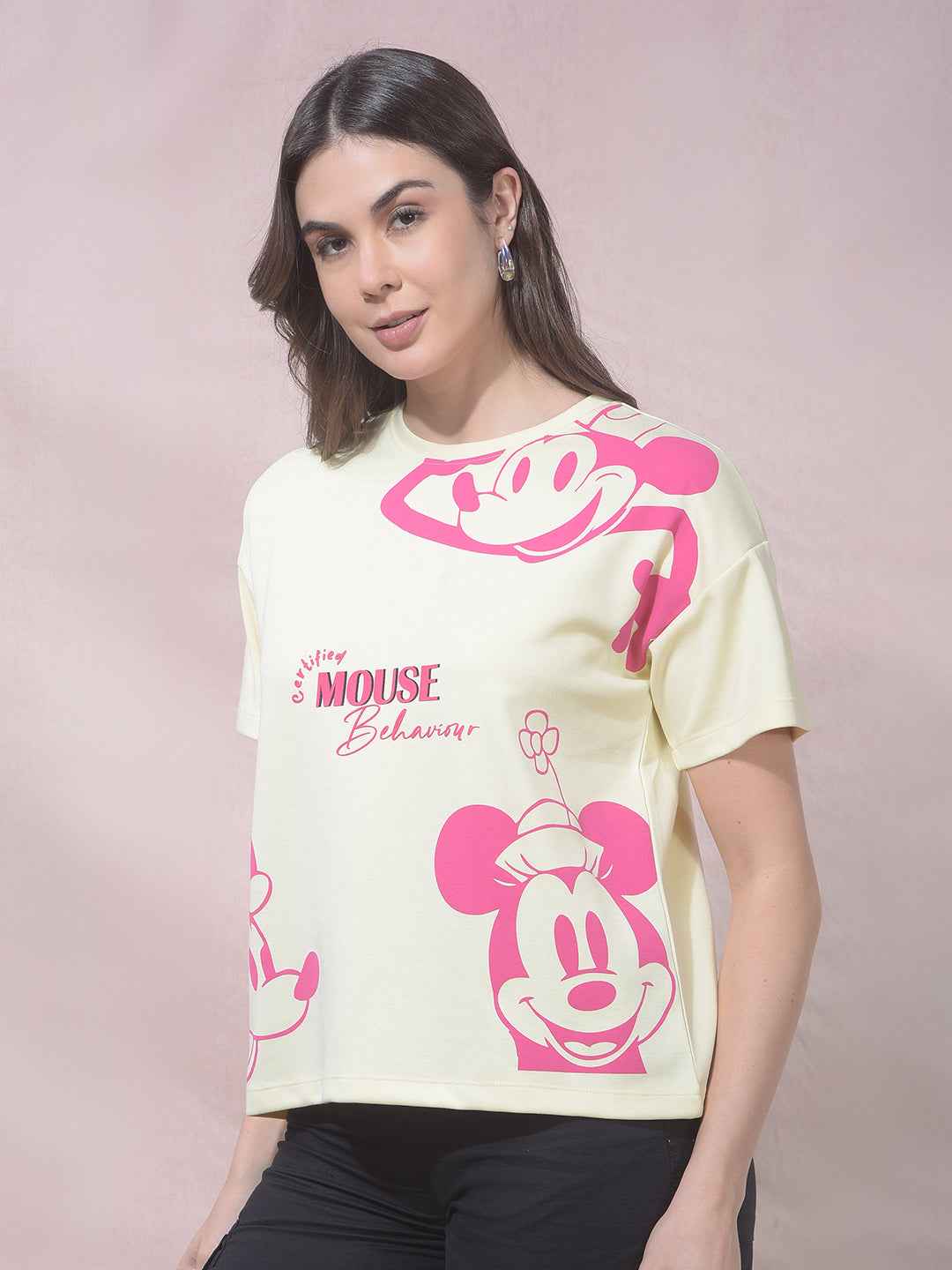 Yellow Graphic Print T-Shirt