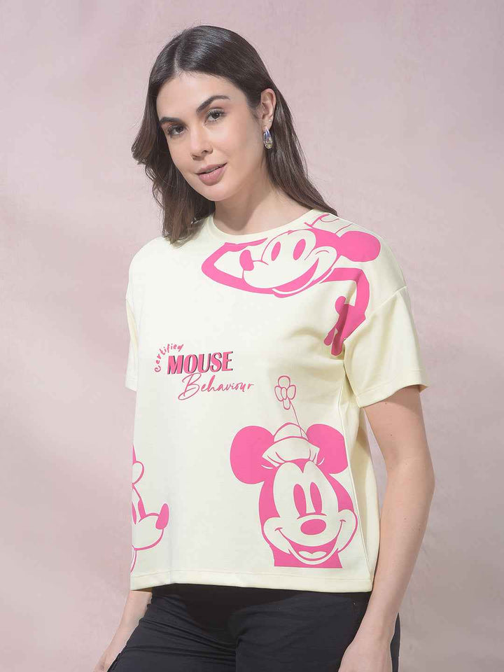 Yellow Graphic Print T-Shirt