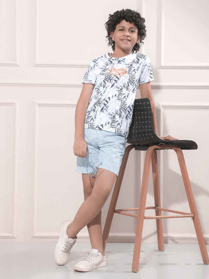 Blue Graphic Print T-Shirt