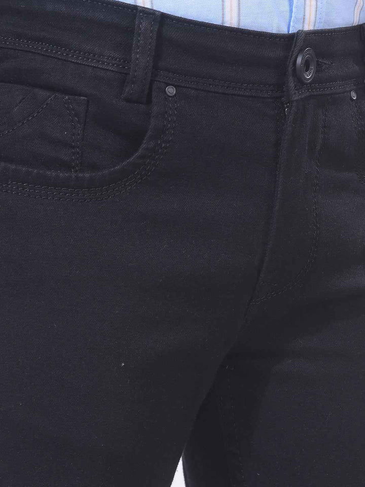 Jet Black Streetwear Jeans