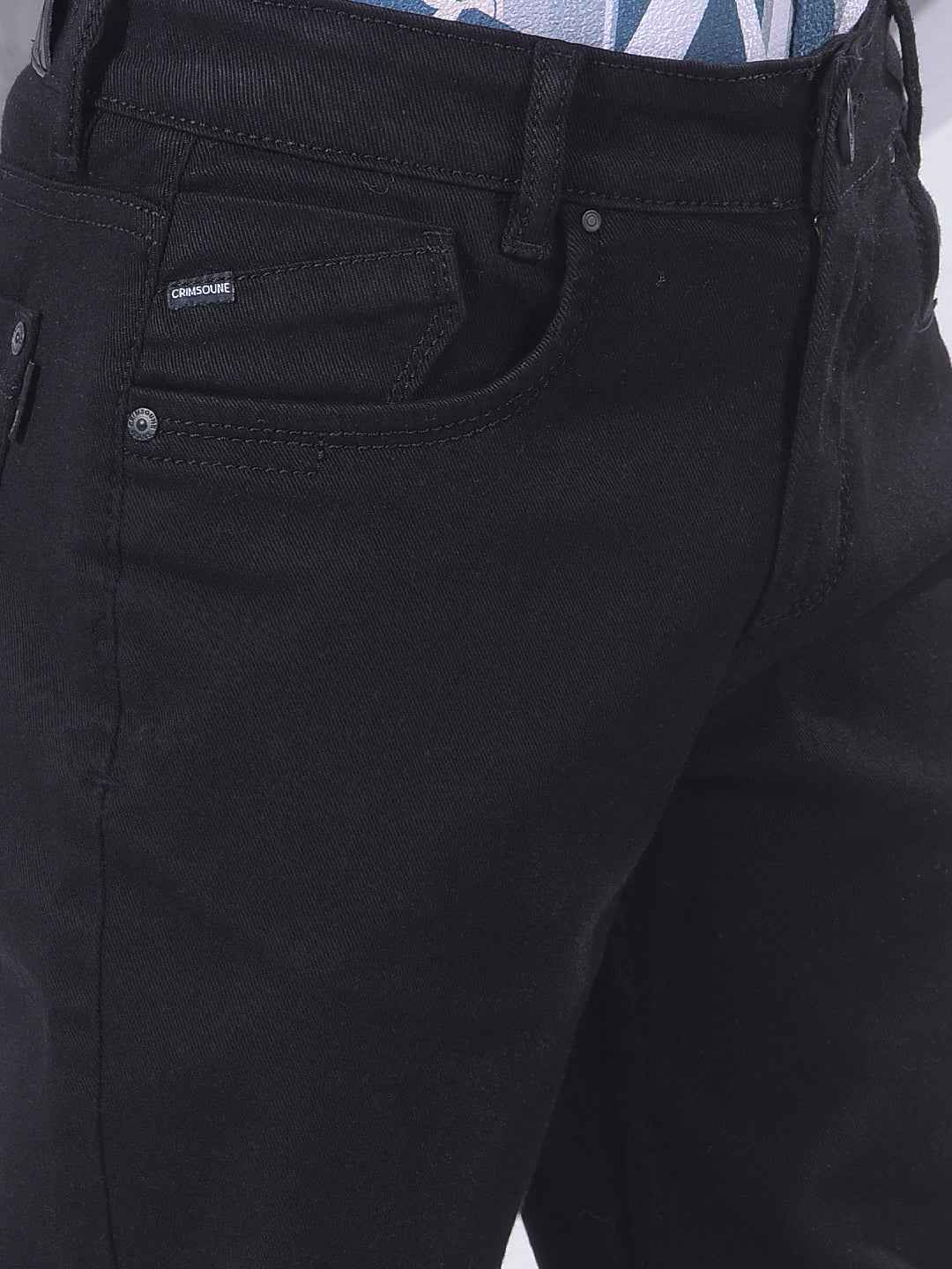 Onyx Black Sleek Street Jeans