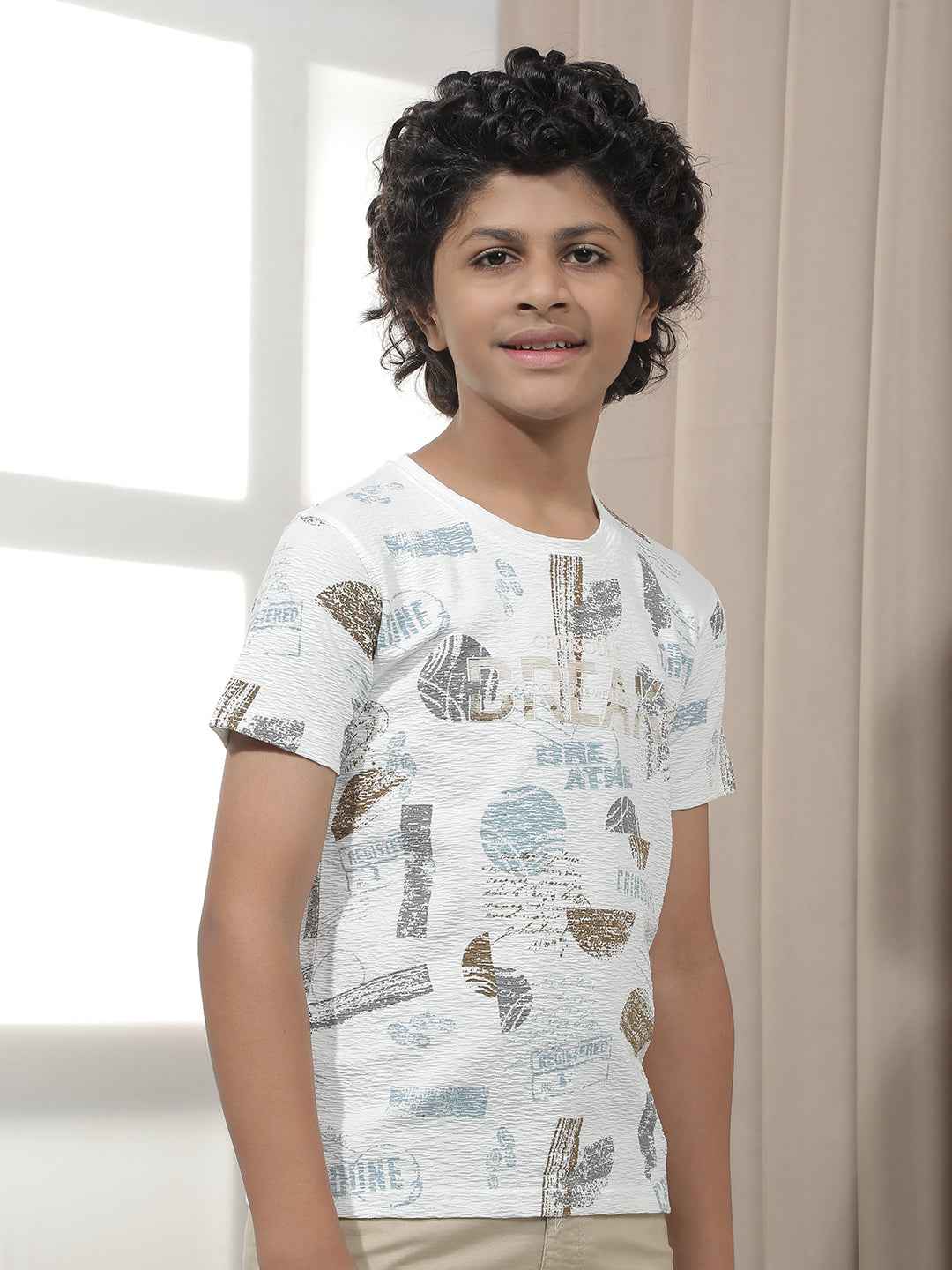 White Graphic Printed T-Shirt