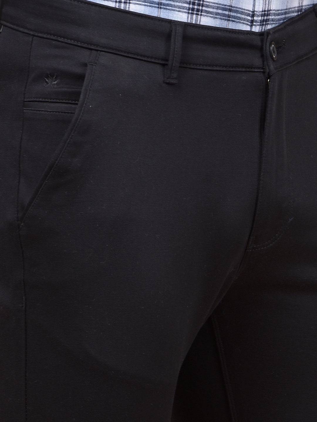 Tailored Trim Black Trousers