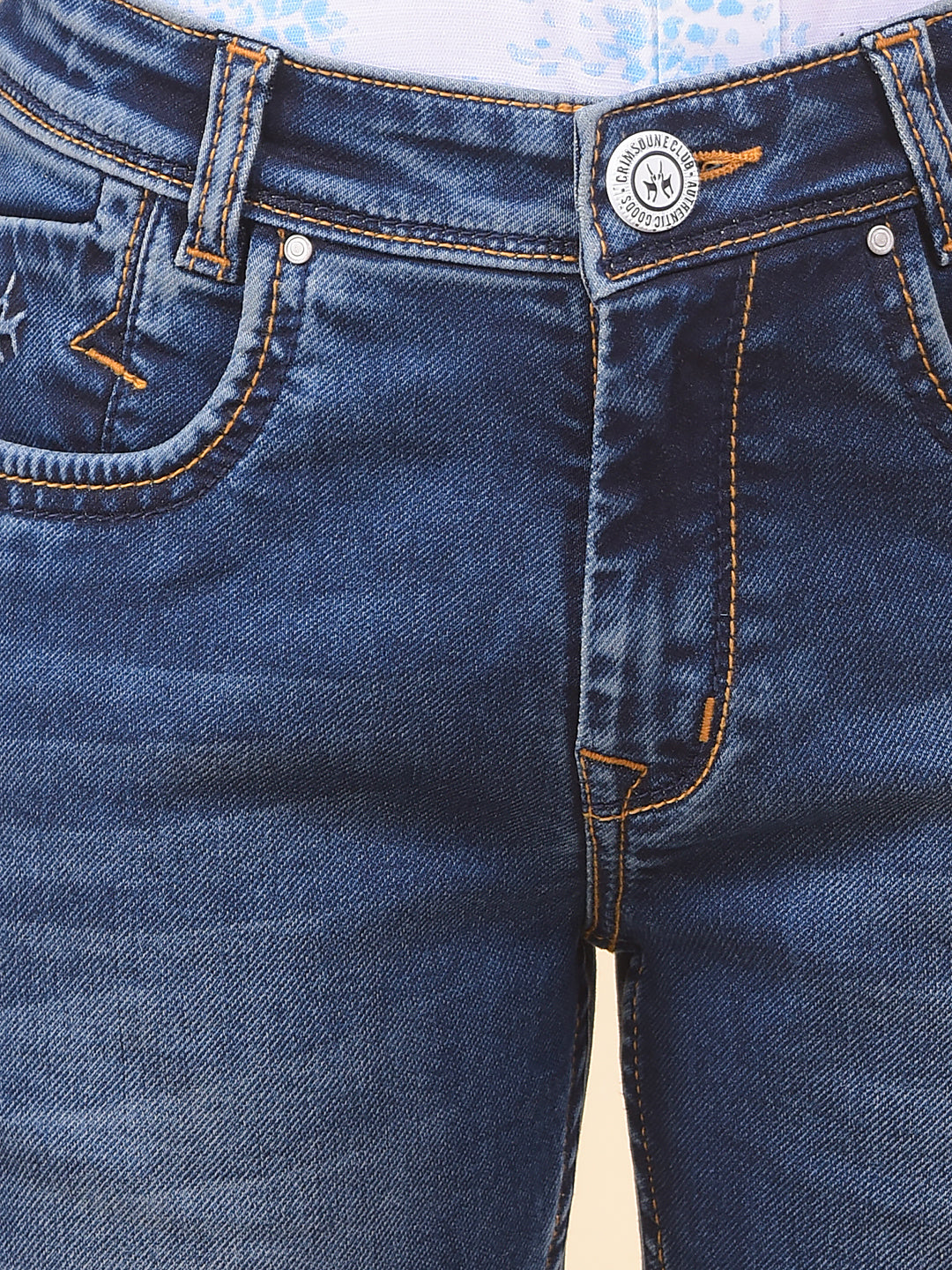 Vivid Dark Slim Fit Blue Jeans