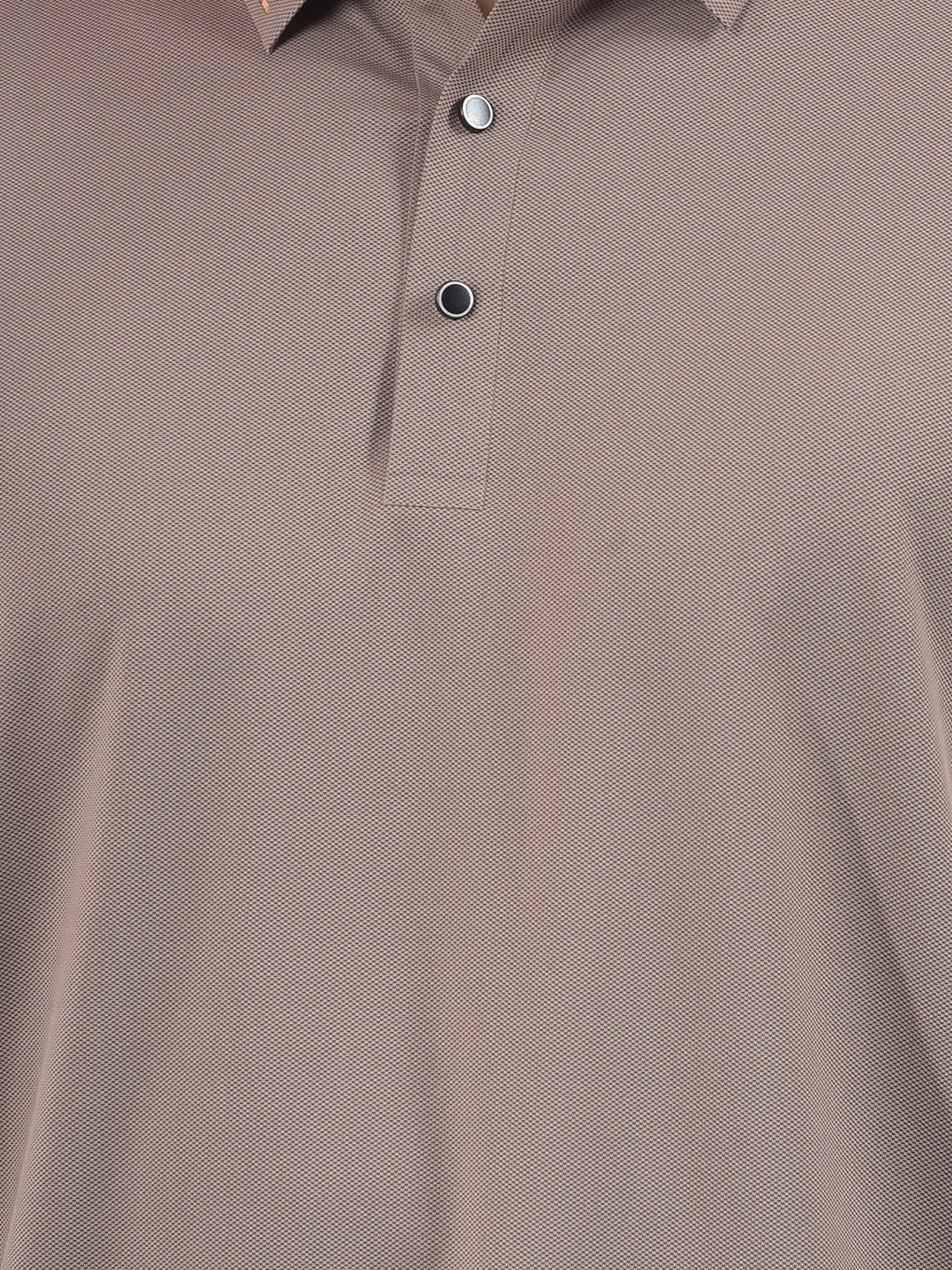 Style Detailing Grey Polo Neck T-Shirt