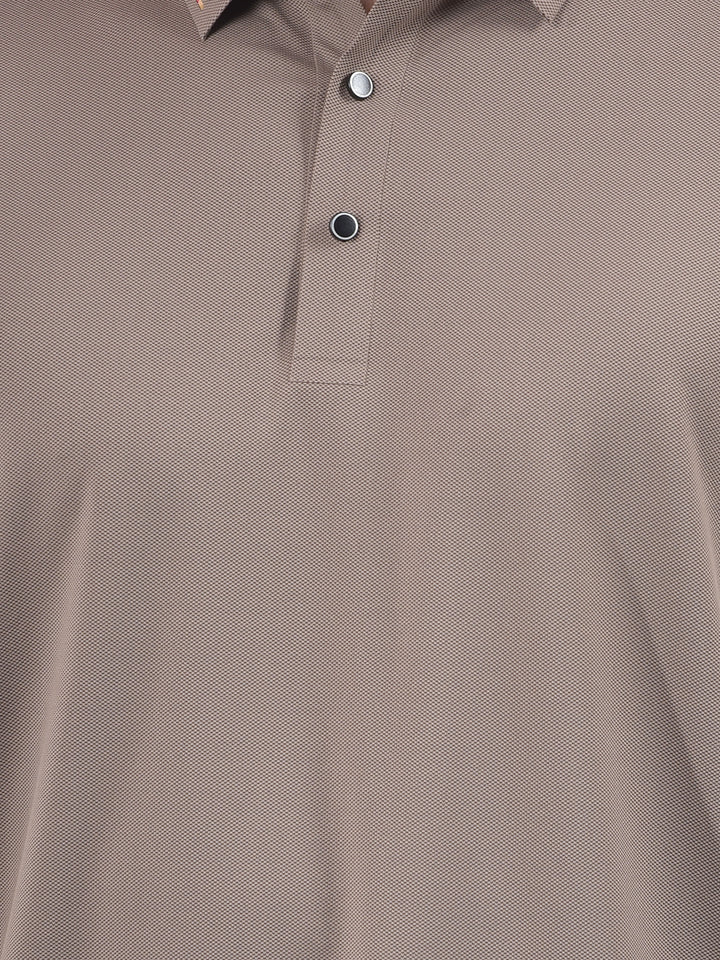 Style Detailing Grey Polo Neck T-Shirt