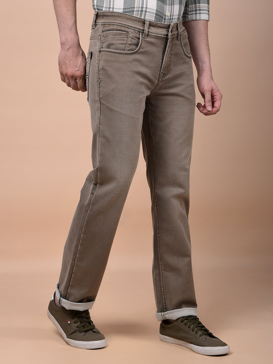 Elevated Brown Straight Jeans