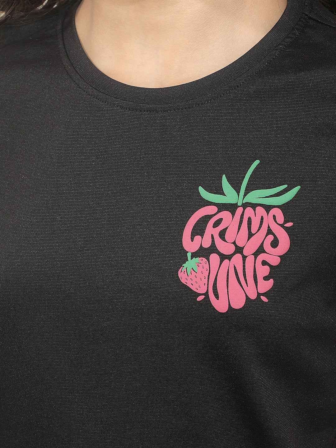 Black Graphic Print T-Shirt