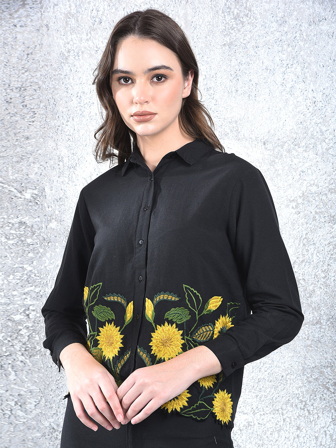 Black Embroidered Co-Ord Set