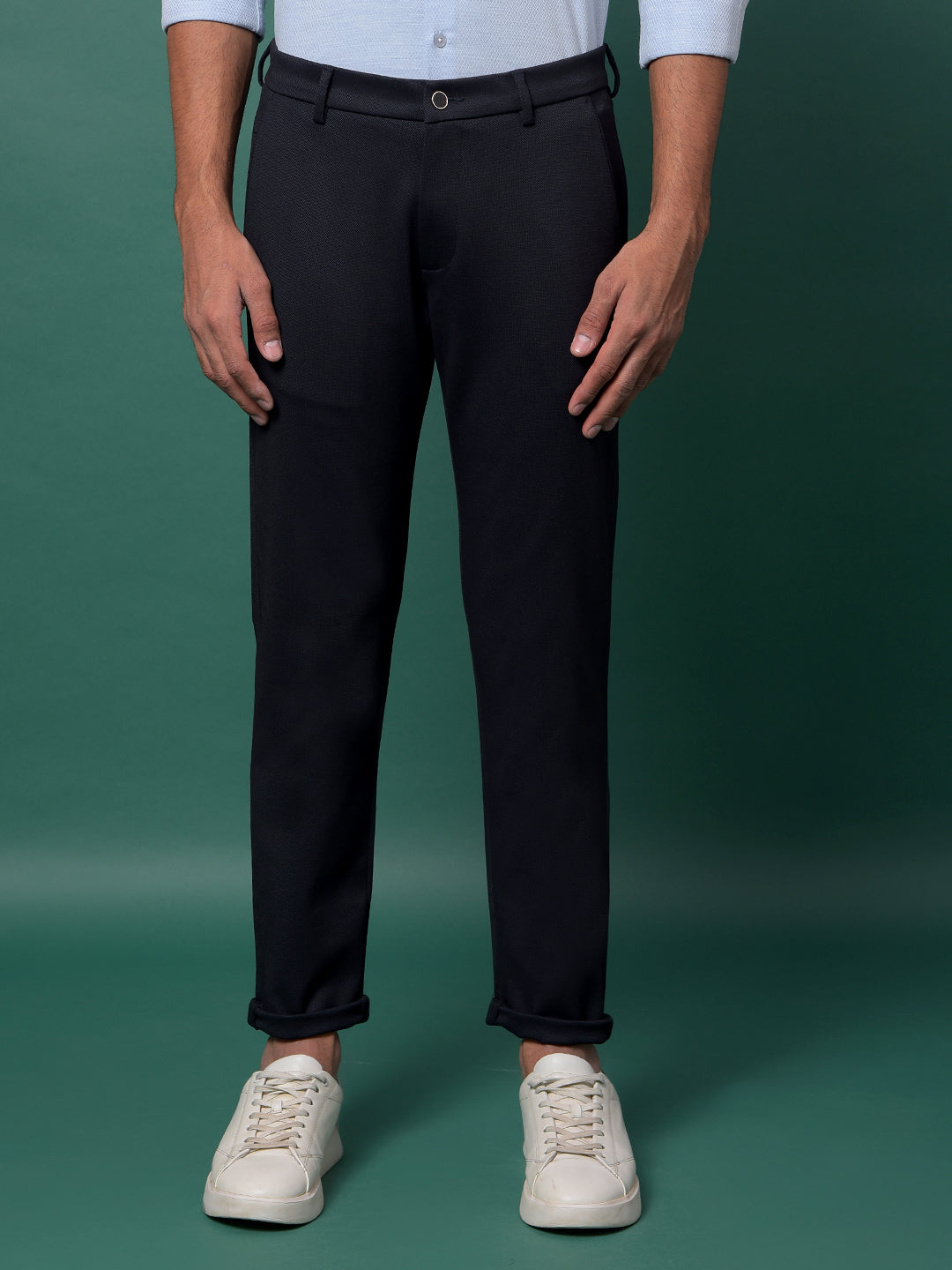 Black Knit Comfort Trousers