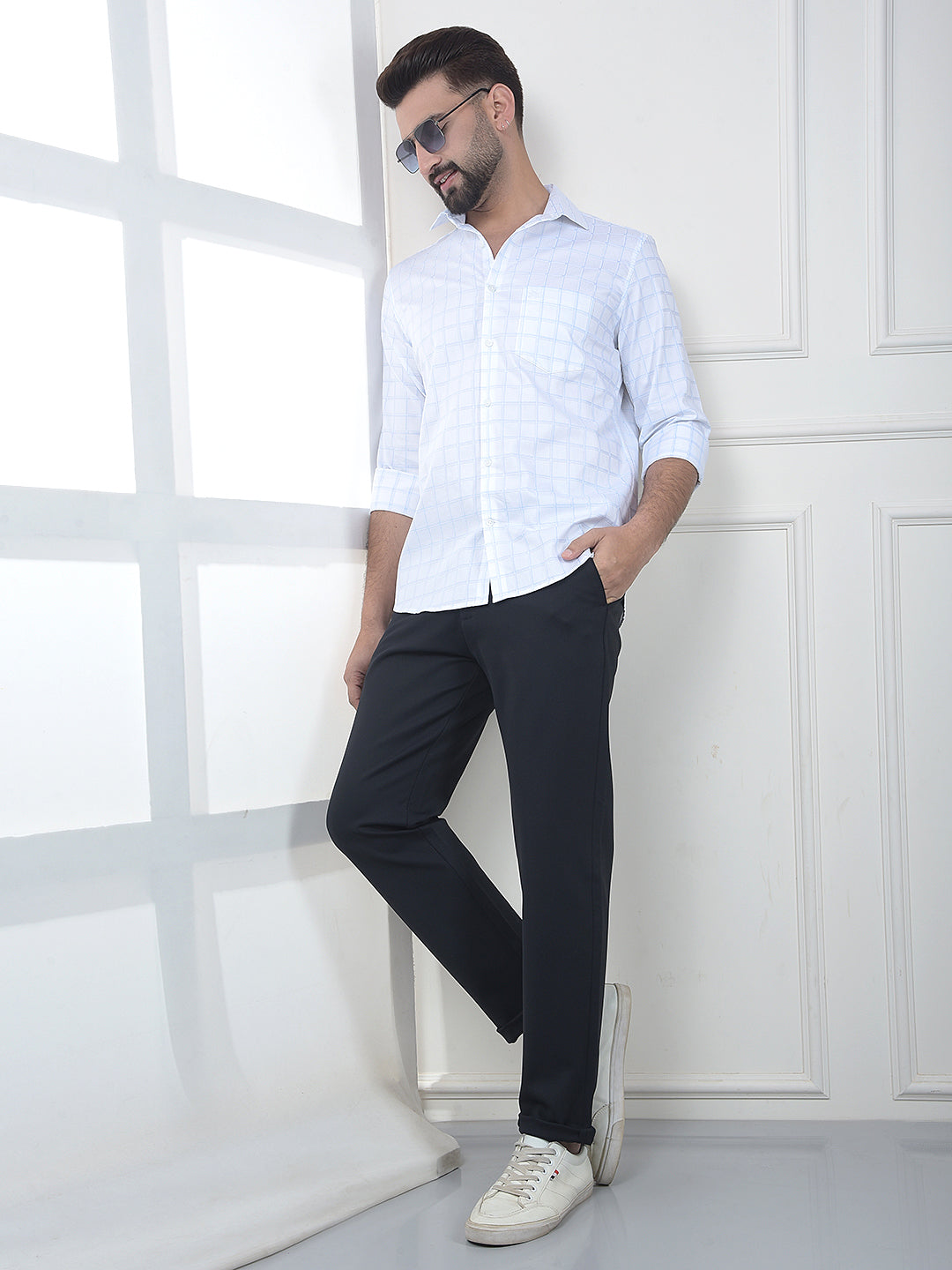 Navy Blue Knitted Trousers