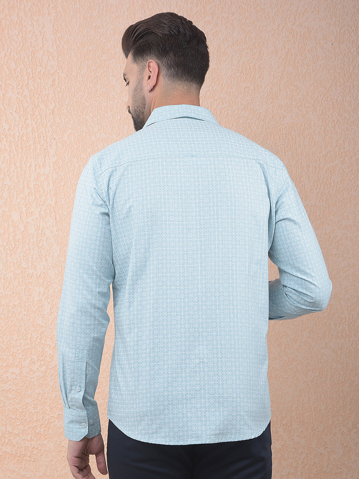 Green Breeze Printed Shirt