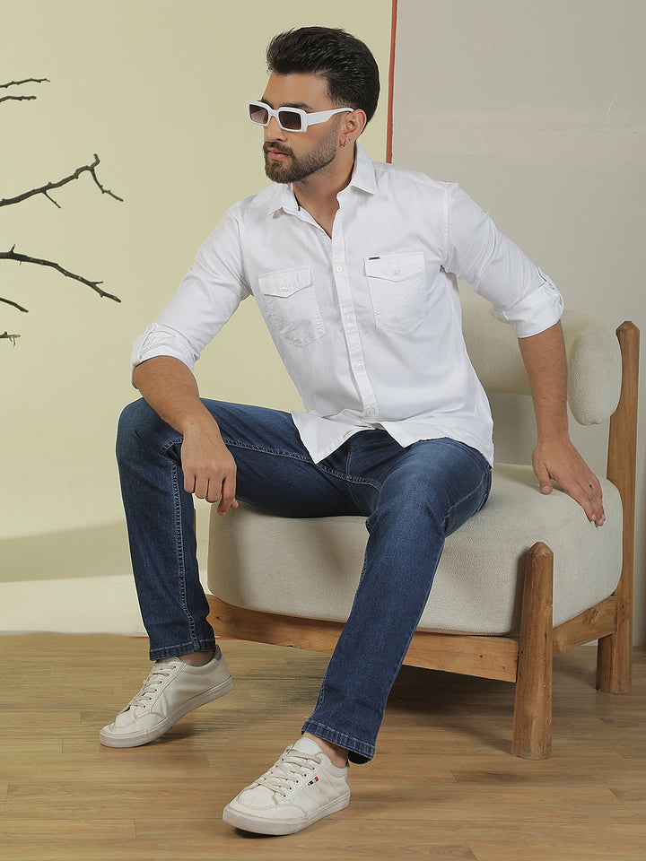 White 100% Cotton Shirt