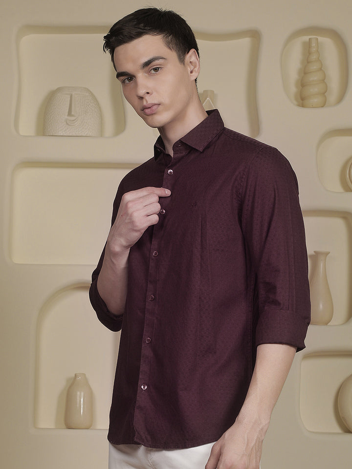 Structured Deep Wine Shirt