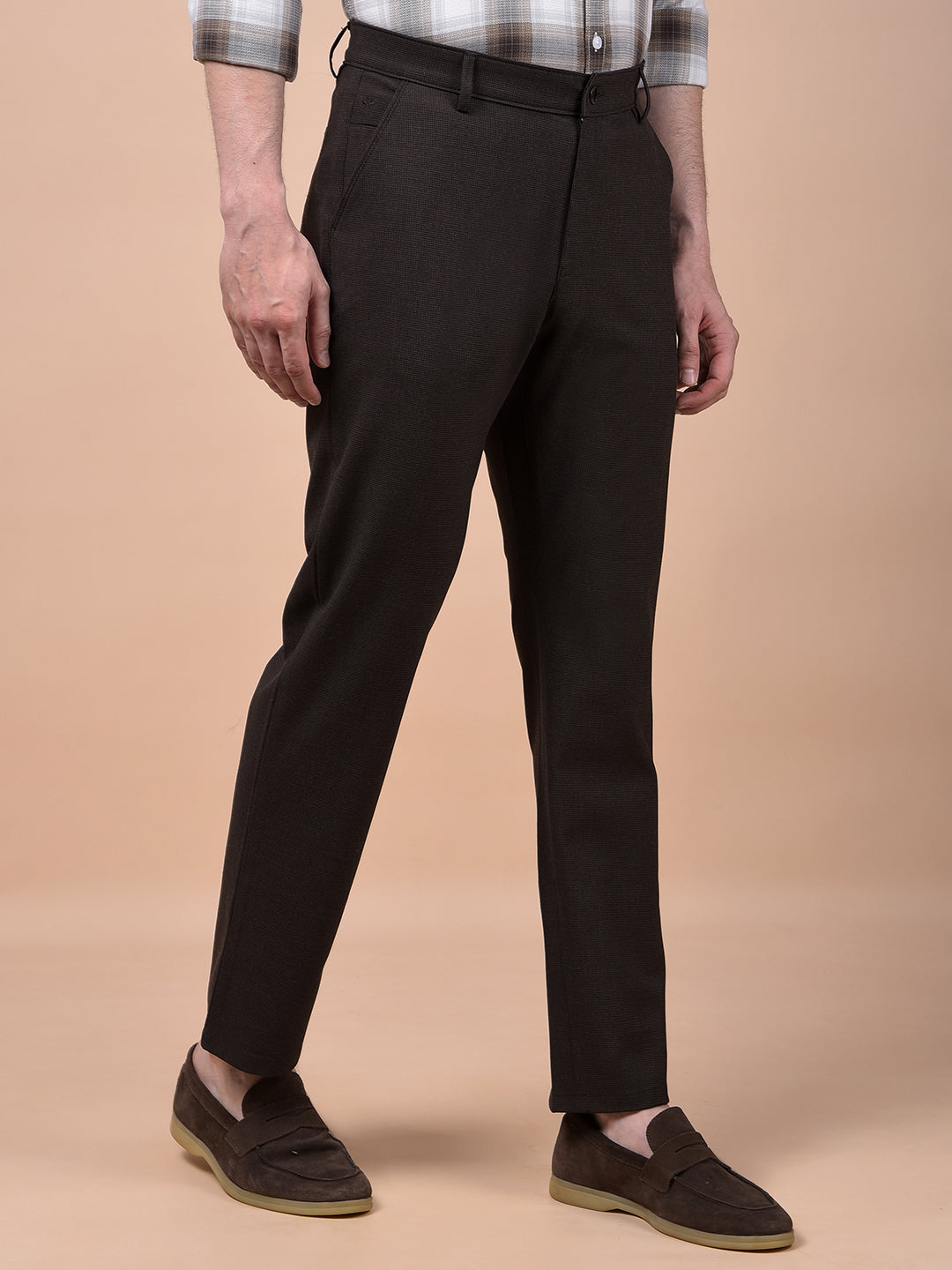 Modern Edgey Brown Trousers