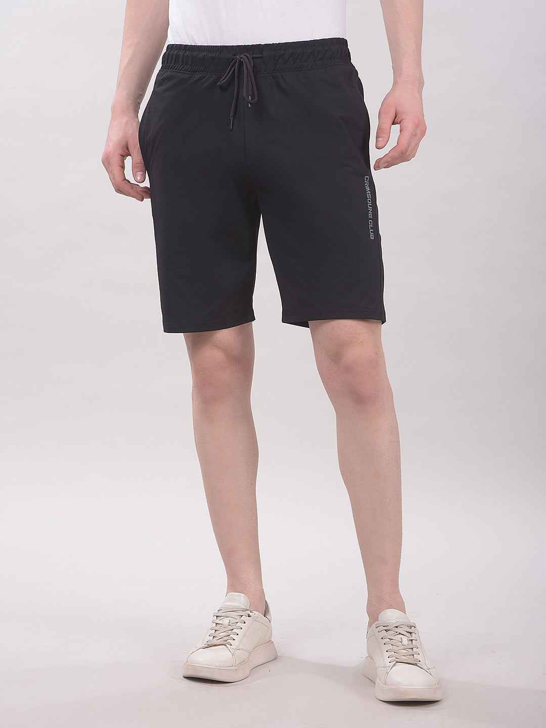 AetheronNoir Stripe Draw Shorts