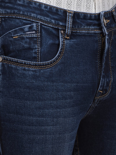 Tailored Trim Navy Blue Jeans