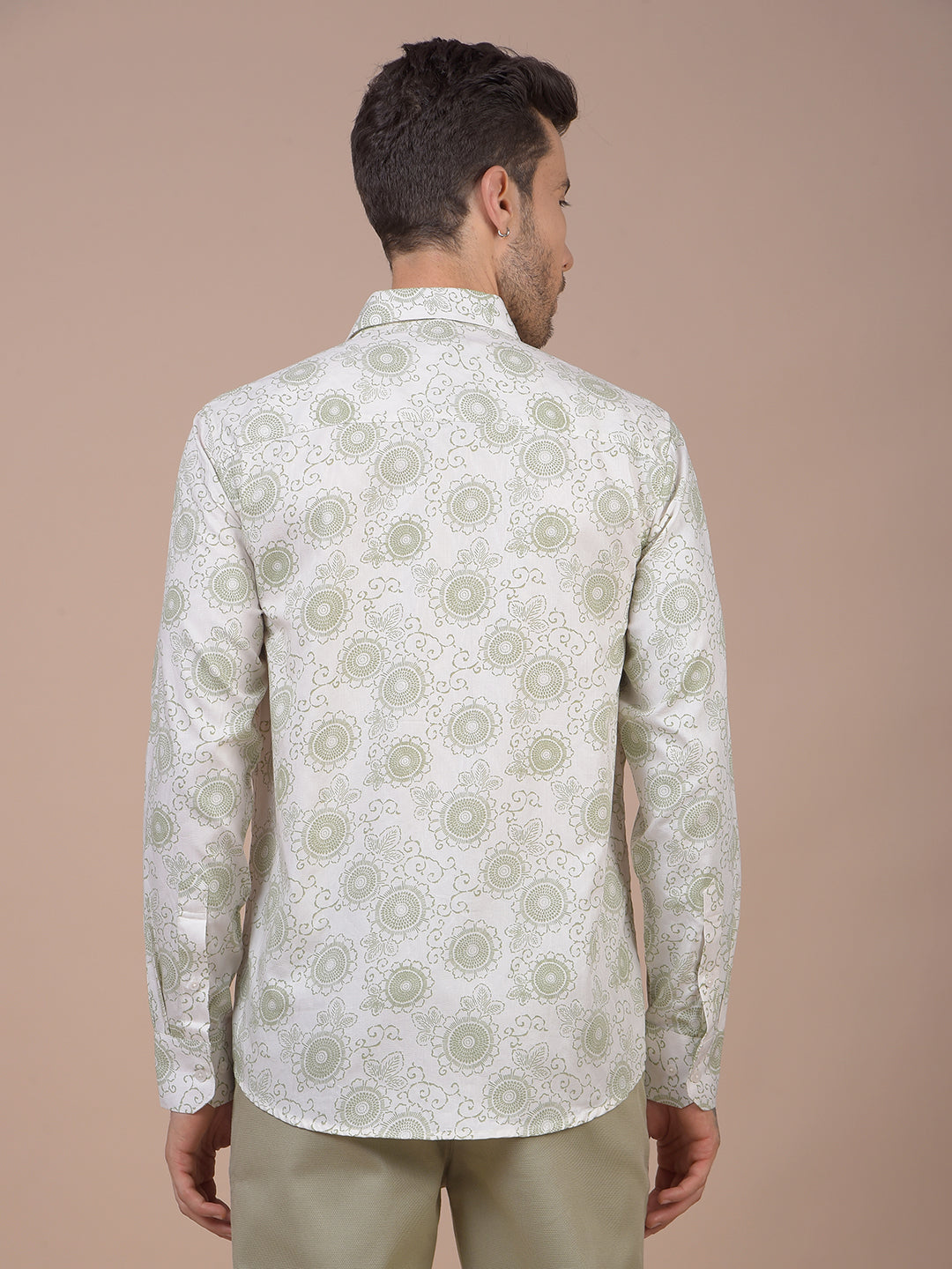 Green Floral Print Shirt