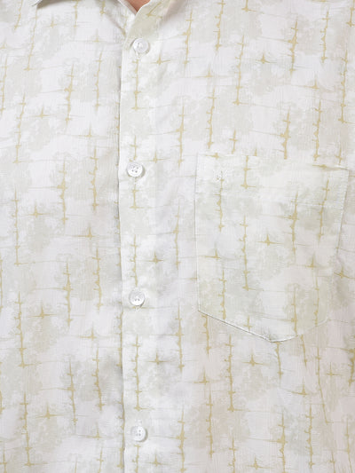 Green Printed Shirt
