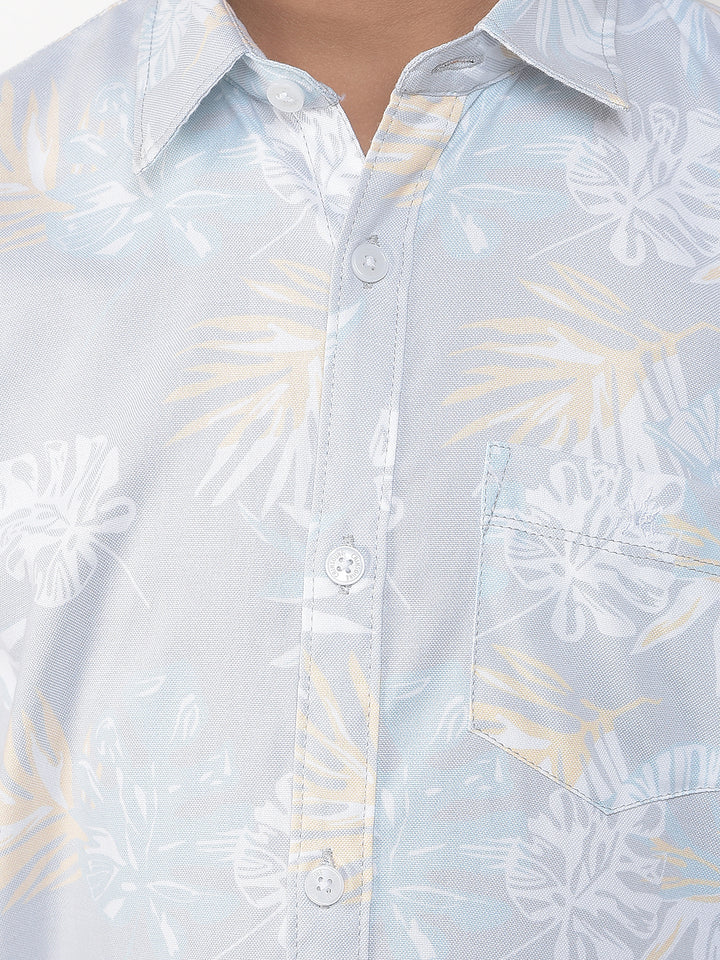 Multi-Color Floral Print 100% Cotton Shirt