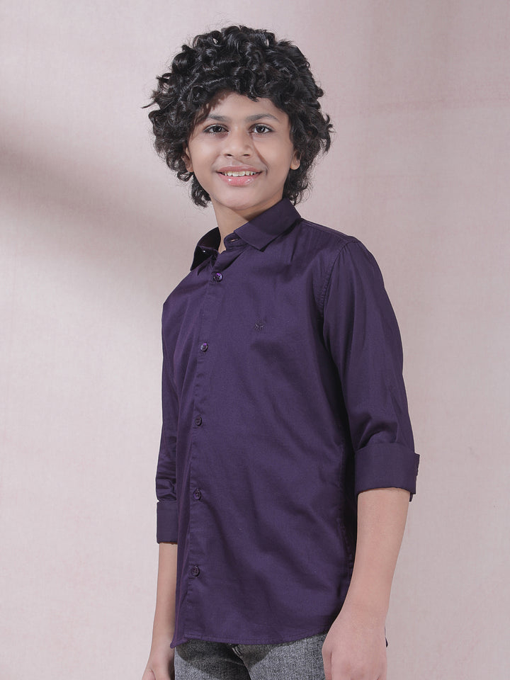 Purple 100% Cotton Shirt