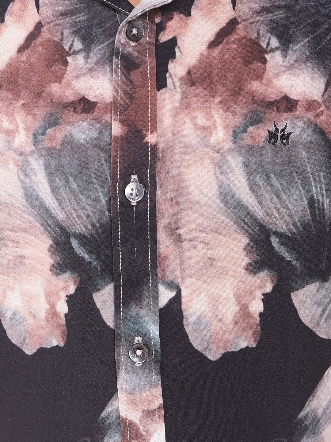 Brown Floral Print Shirt