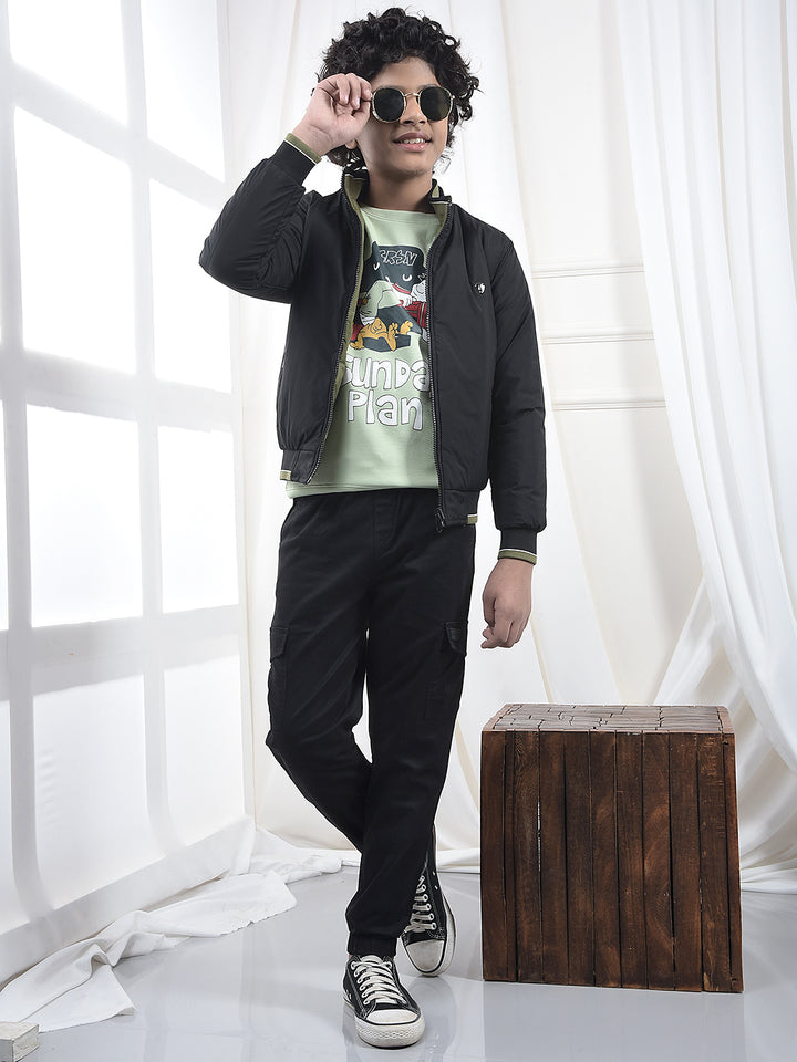 Black Utility Pocket Joggers
