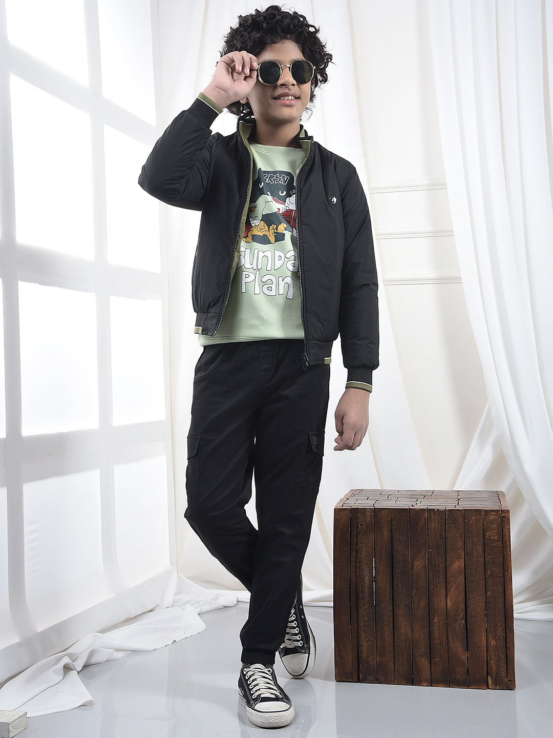 Black Utility Pocket Joggers