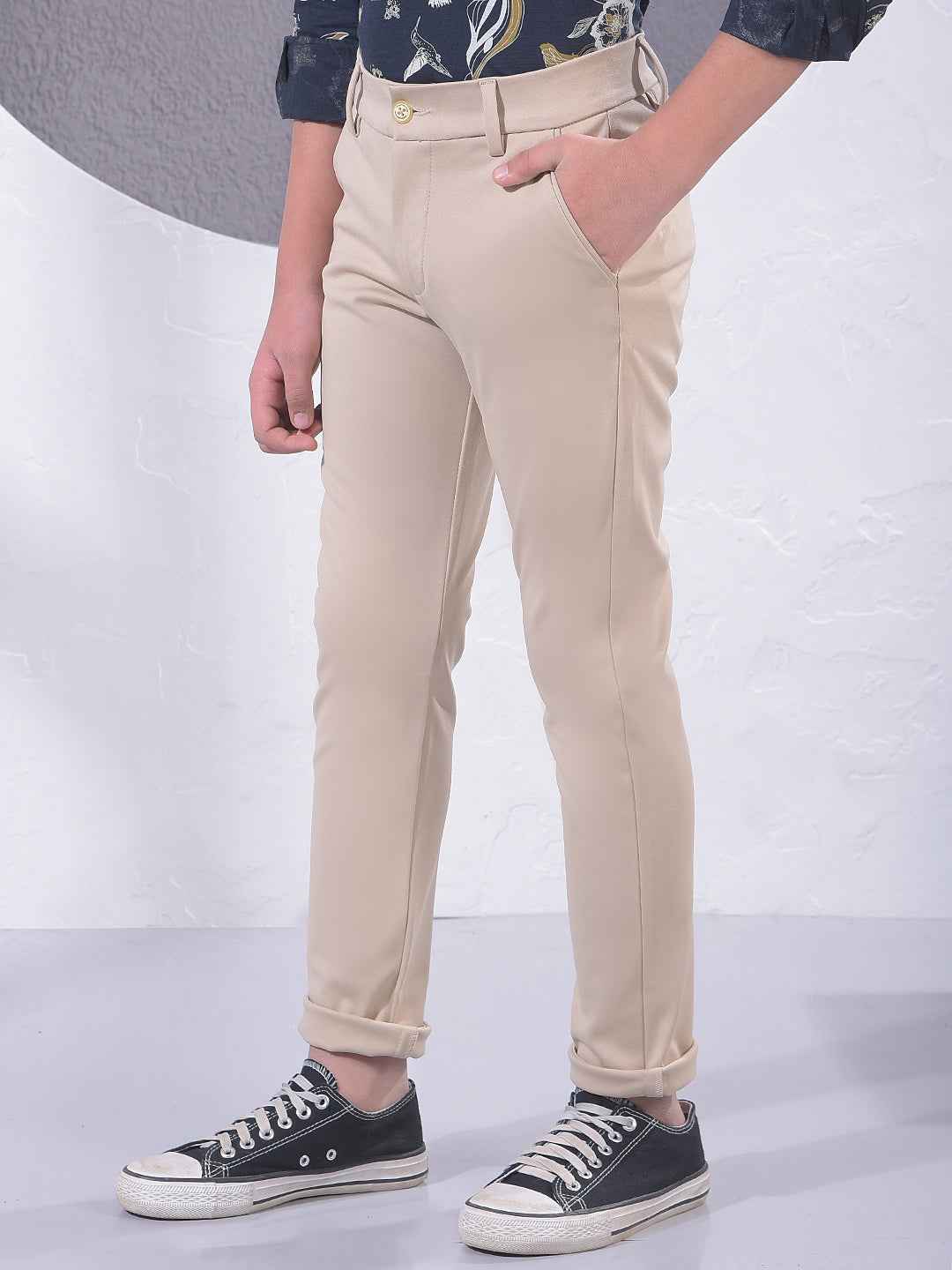Light Beige Daily Trousers