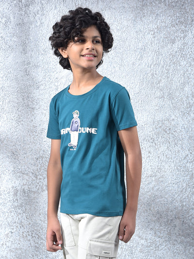 Green Graphic Print T-Shirt