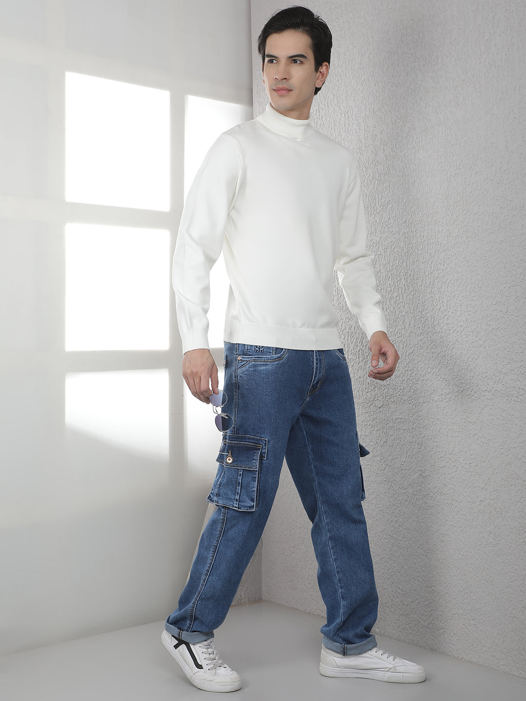 White Turtle Neck Sweater