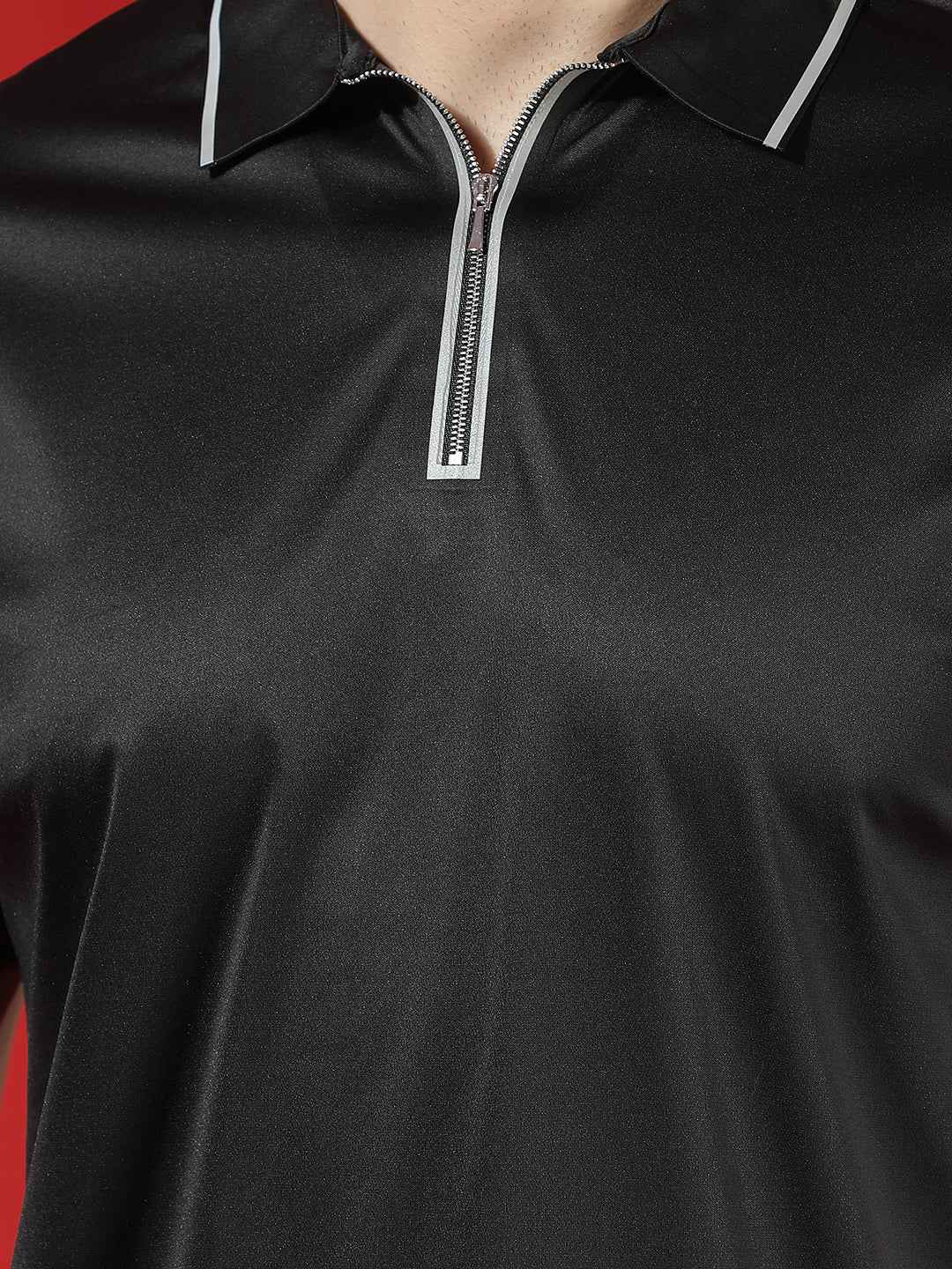 Black Essential Polo T-Shirt