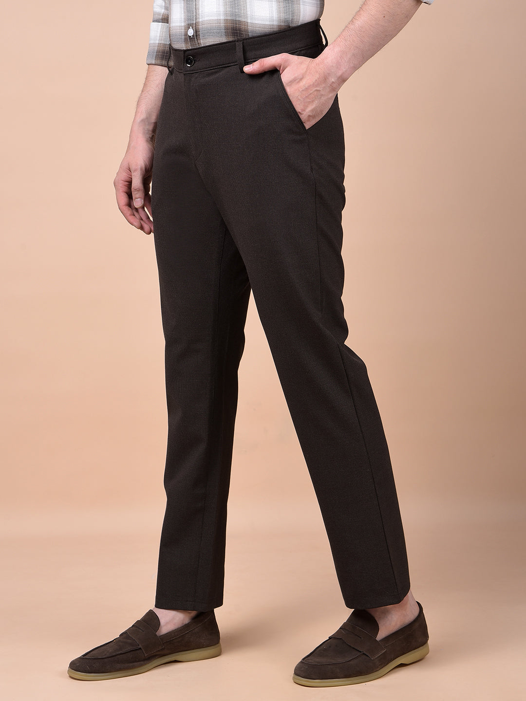 Modern Edgey Brown Trousers