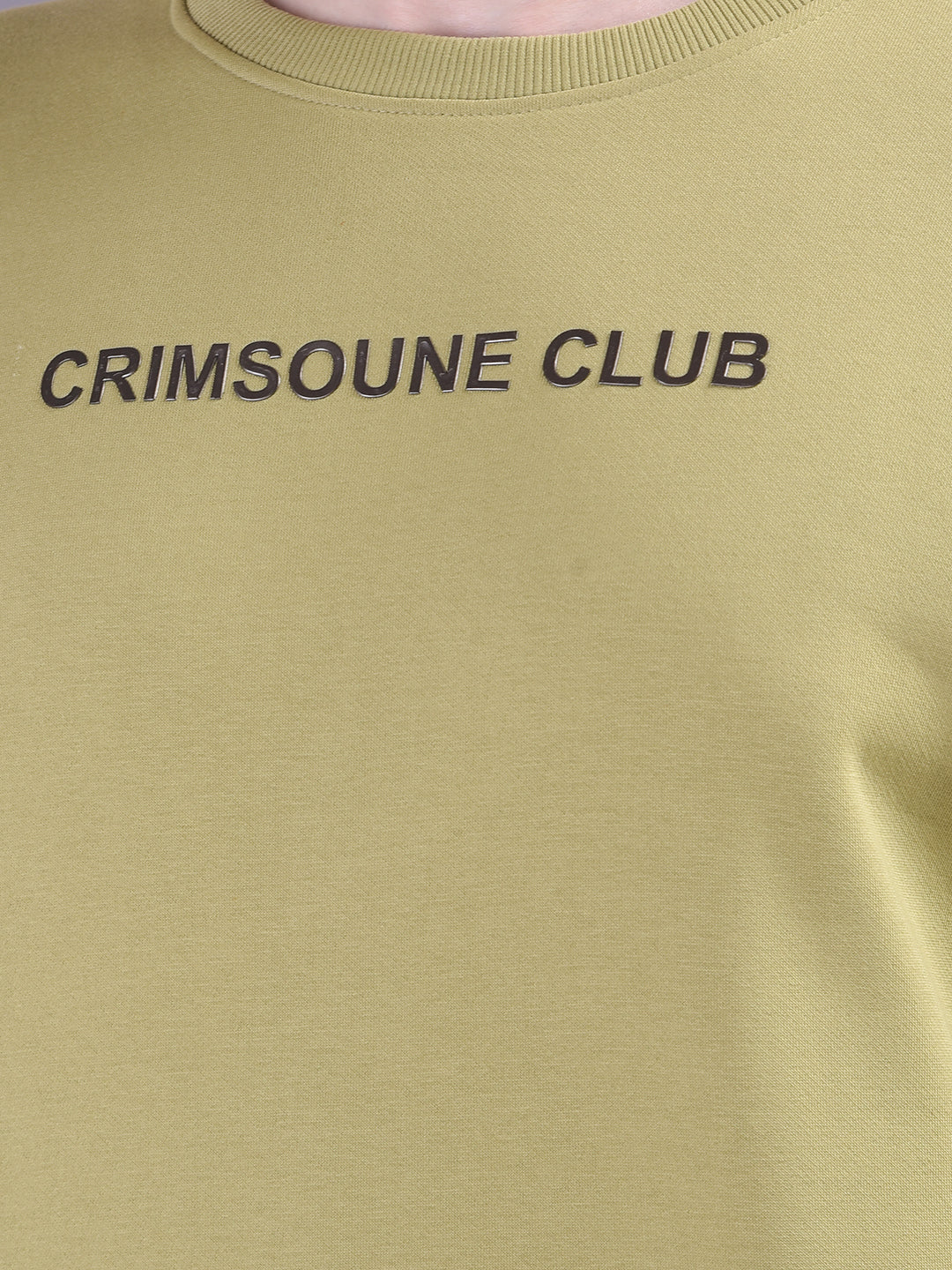 Urban Style Olive Sweatshirt with Brand Logo