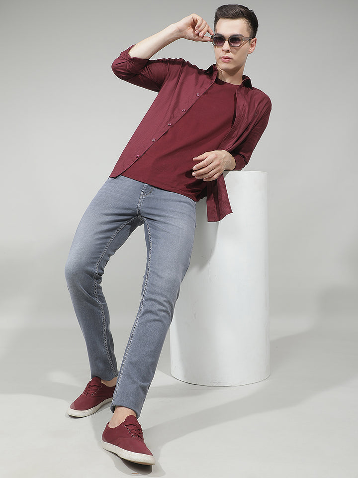 Tailored Heather Grey Jeans