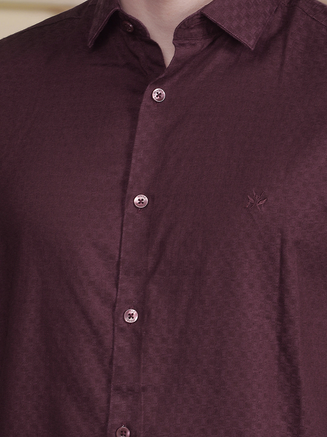 Structured Deep Wine Shirt
