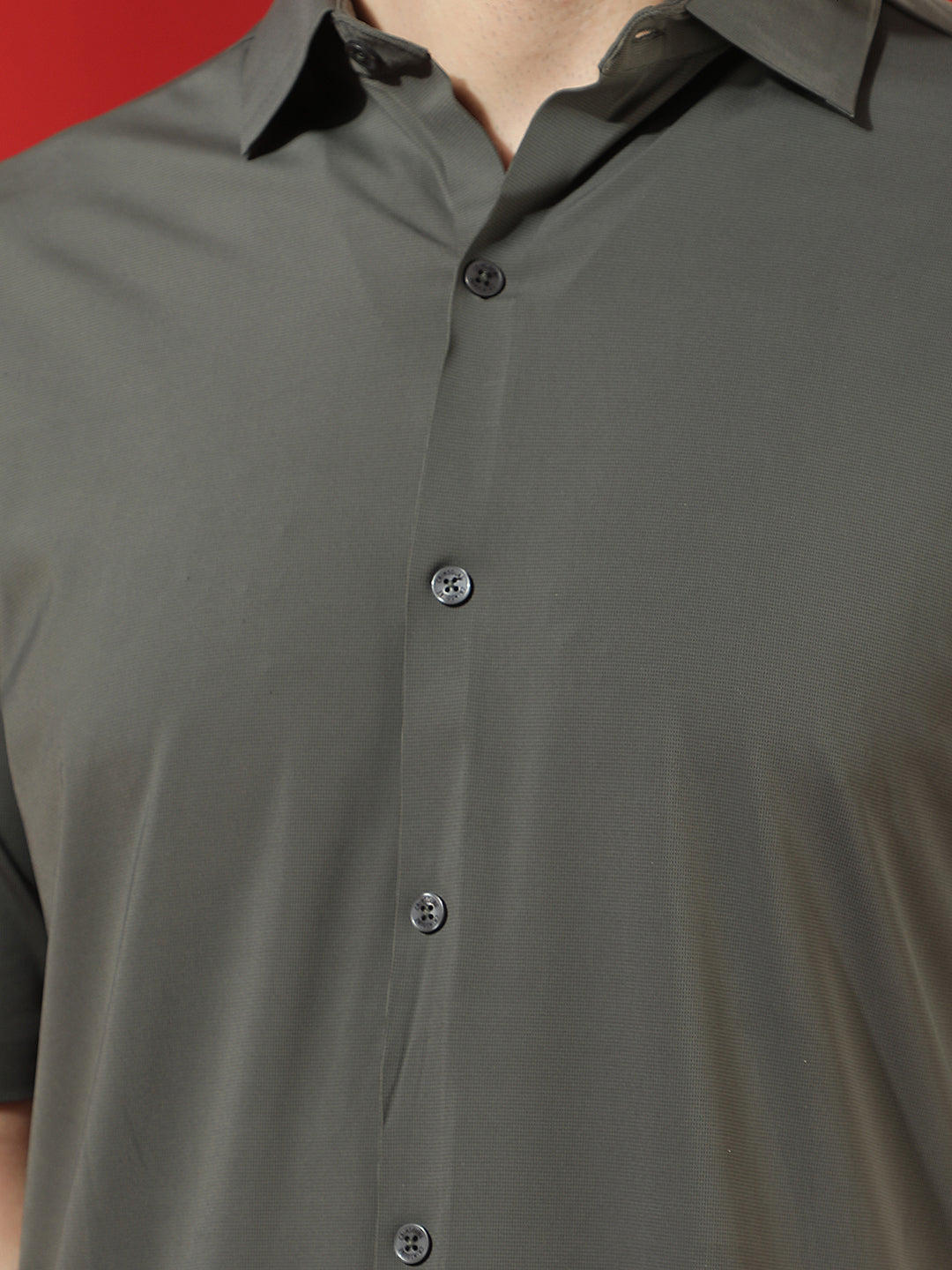 Olive Sleek Minimal Shirt