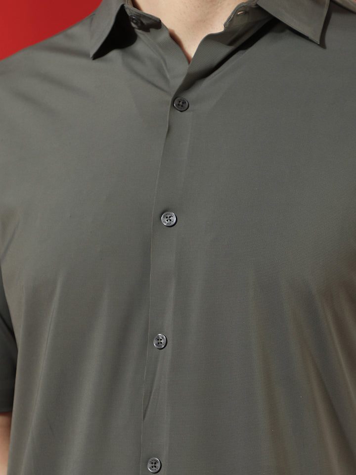 Olive Sleek Minimal Shirt