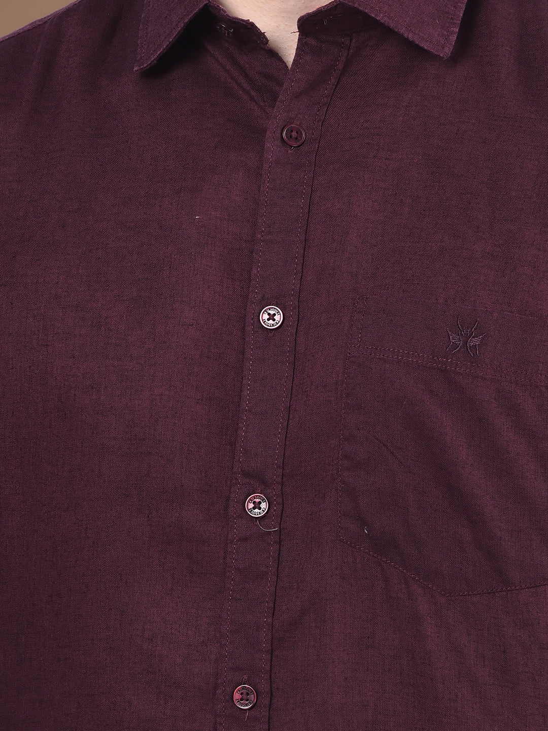 Plum Linen Essential Shirt