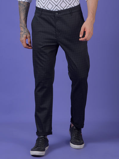 Black Printed Trousers