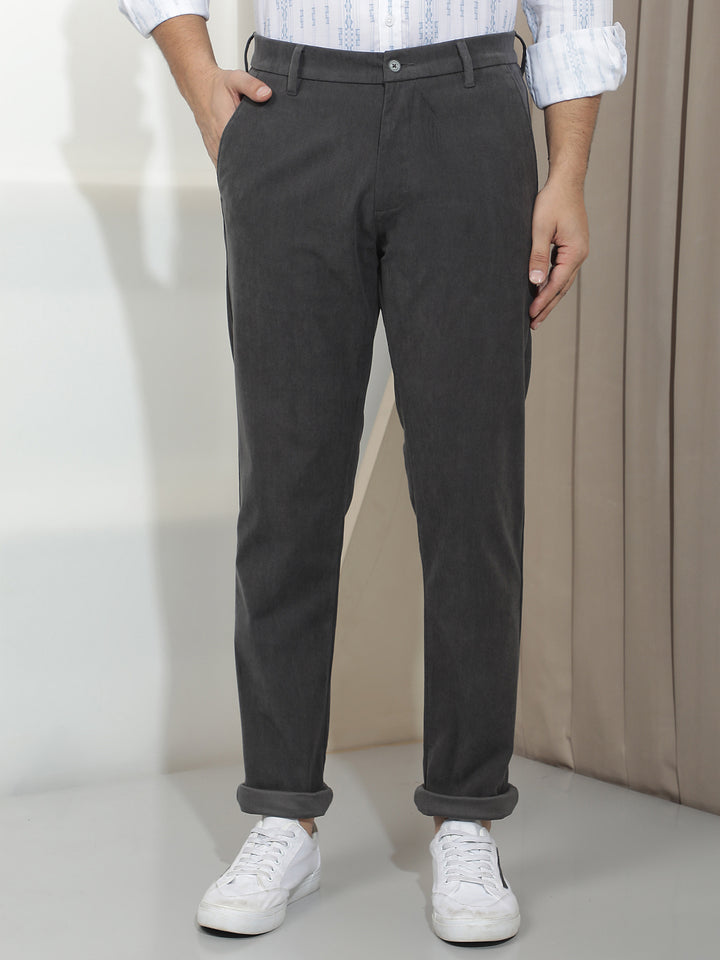 Essential Ash Grey Corduroy Trousers