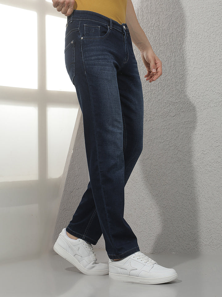 Tailored Azure Blue Straight Jeans
