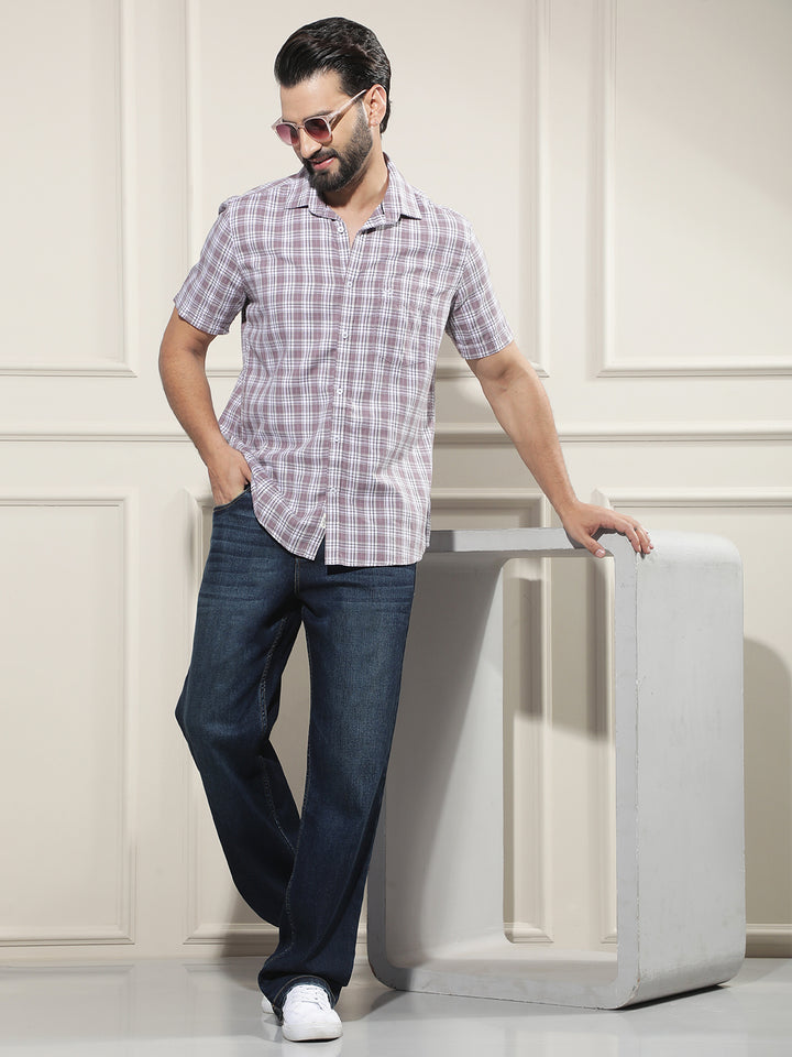 Structured Royal Blue Baggy Jeans