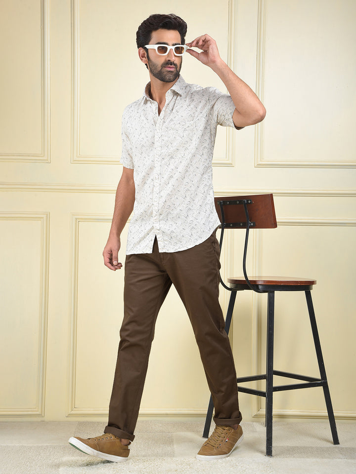 Clear Fit Brown Trousers