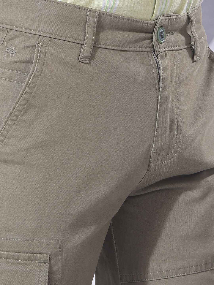 Olive Green Utility Cargo Trousers