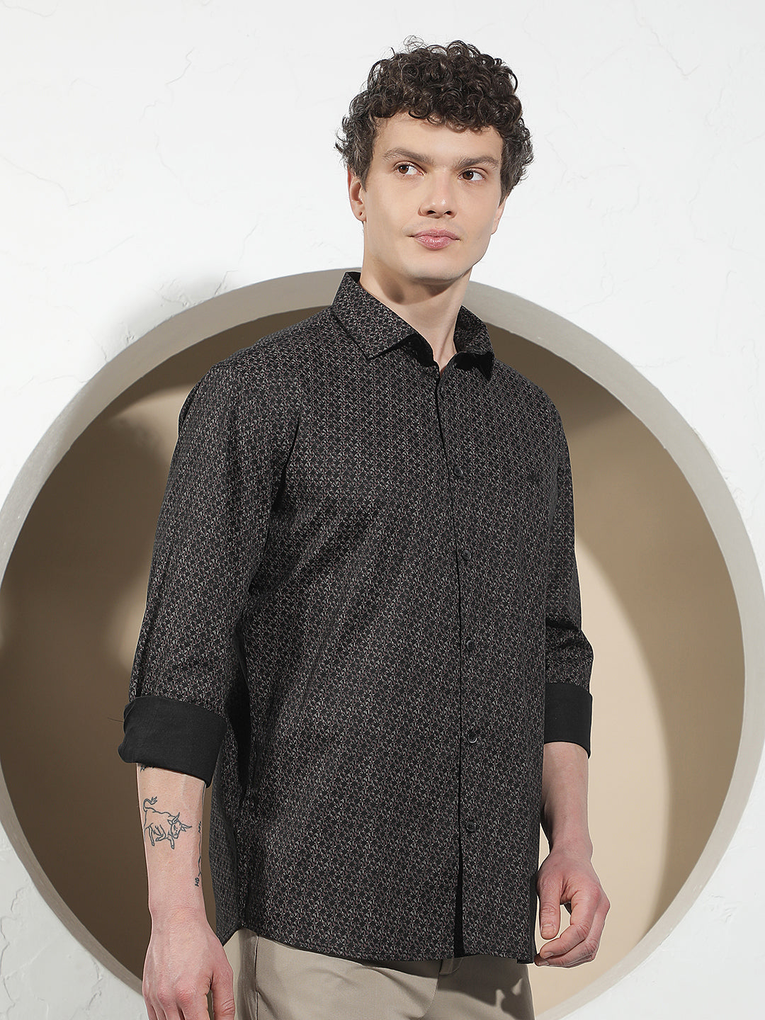 Wine Printed Shirt