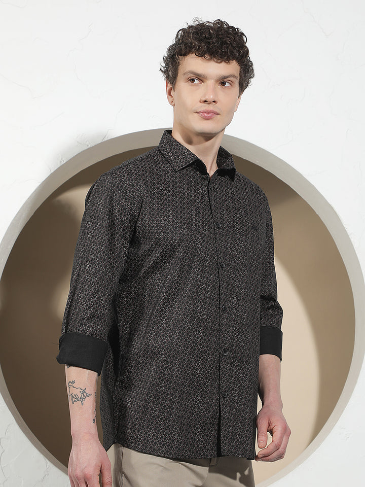 Wine Printed Shirt